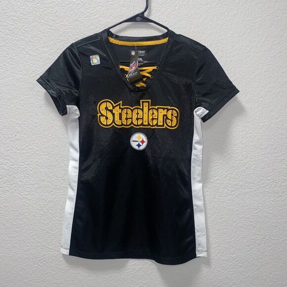 NFL Women's Pittsburgh Steelers Draft Me IV Short Sleeve Jersey NEW Small - Picture 2 of 8
